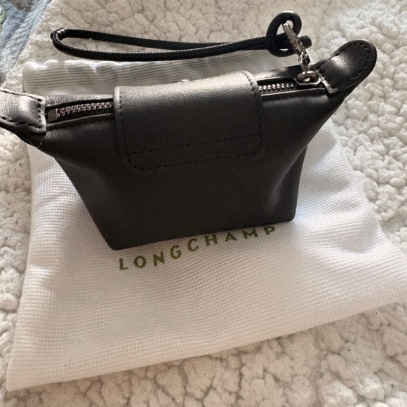 Brand New LE PLIAGE XTRA COIN PURSE - Black - Leather - Picture 4 of 7